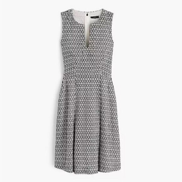 J. Crew Contrast Eyelet Embroidery Dress - Picture 5 of 16
